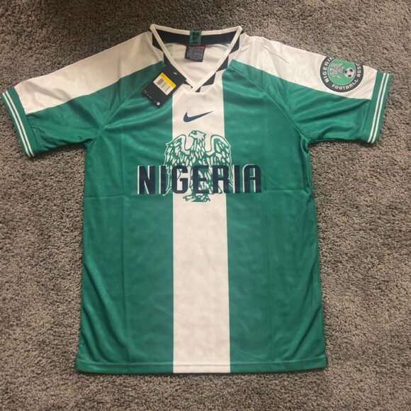 NWT Nigeria 1996 Home Jersey Mens - Picture 1 of 3